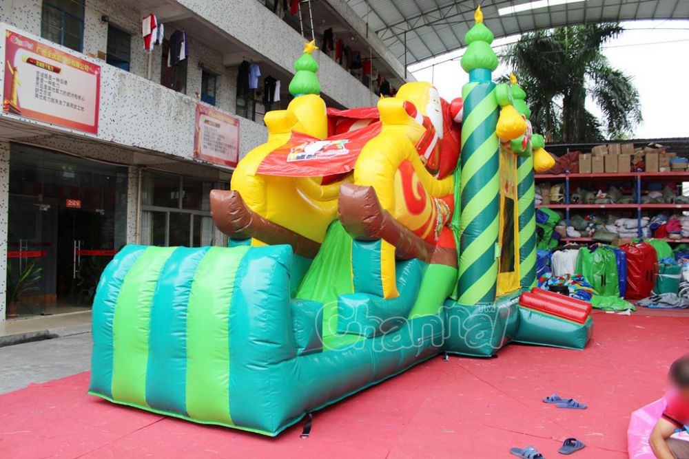 Christmas Tree Bounce House Combo Channal Inflatables