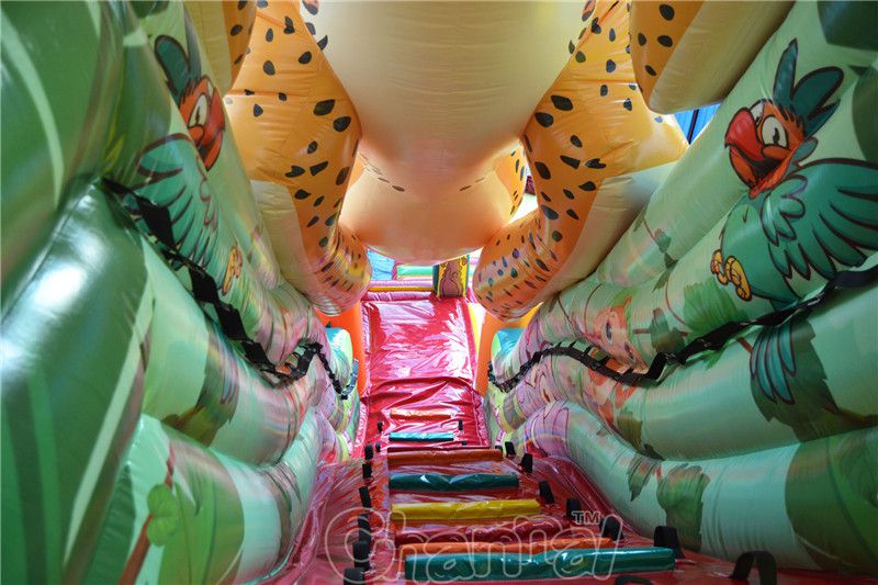 Leopard Inflatable Slide Channal Inflatables