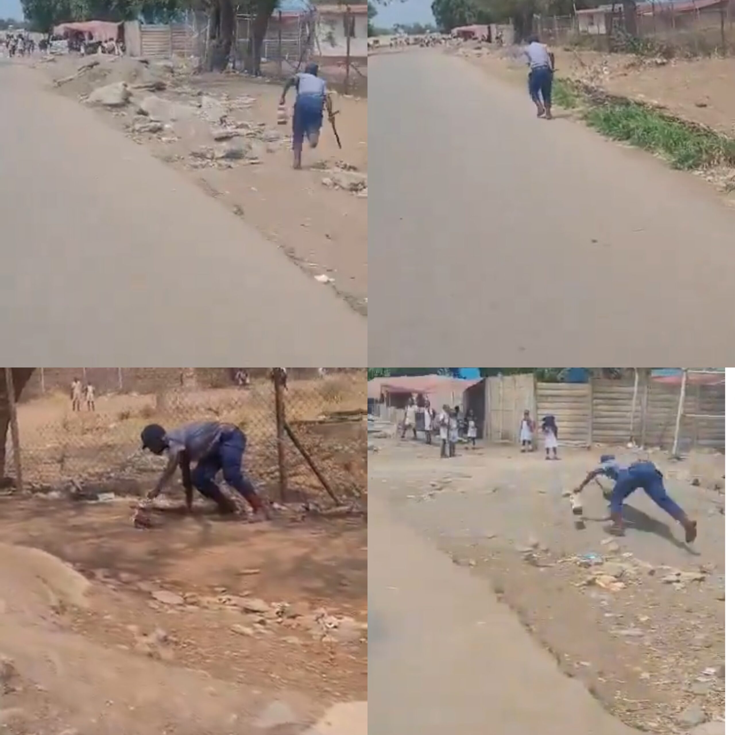 [VIDEO] A highly intoxicated ZRP officer was recorded while in full