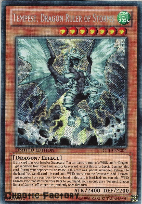 Yugioh Tempest, Dragon Ruler of Storms CT10EN004