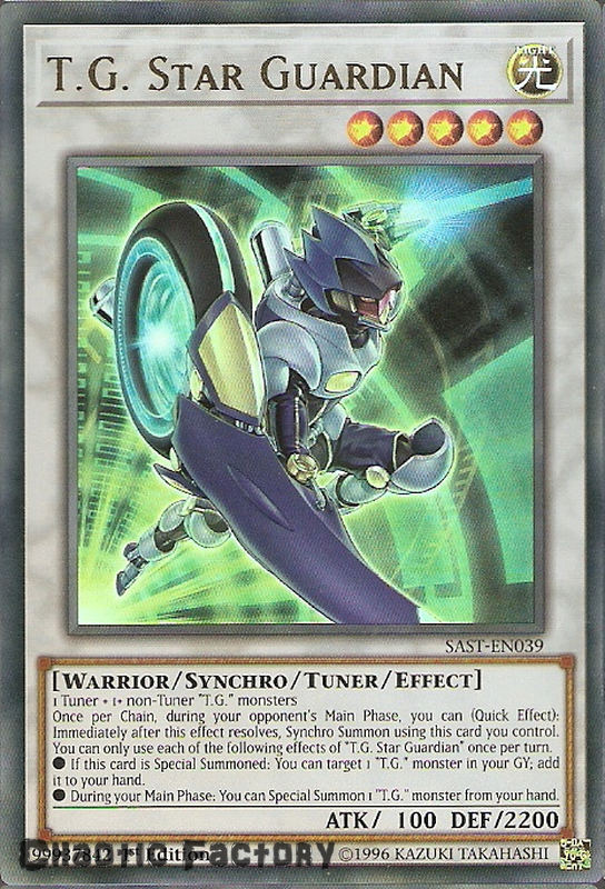 Yugioh SASTEN039 T.G. Star Guardian Ultra Rare 1st Edition NM