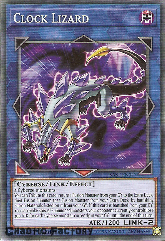 Yugioh SASTEN047 Clock Lizard Common 1st Edition NM
