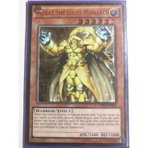 YuGiOh Ultimate Rare Kuraz the Light Monarch OP02
