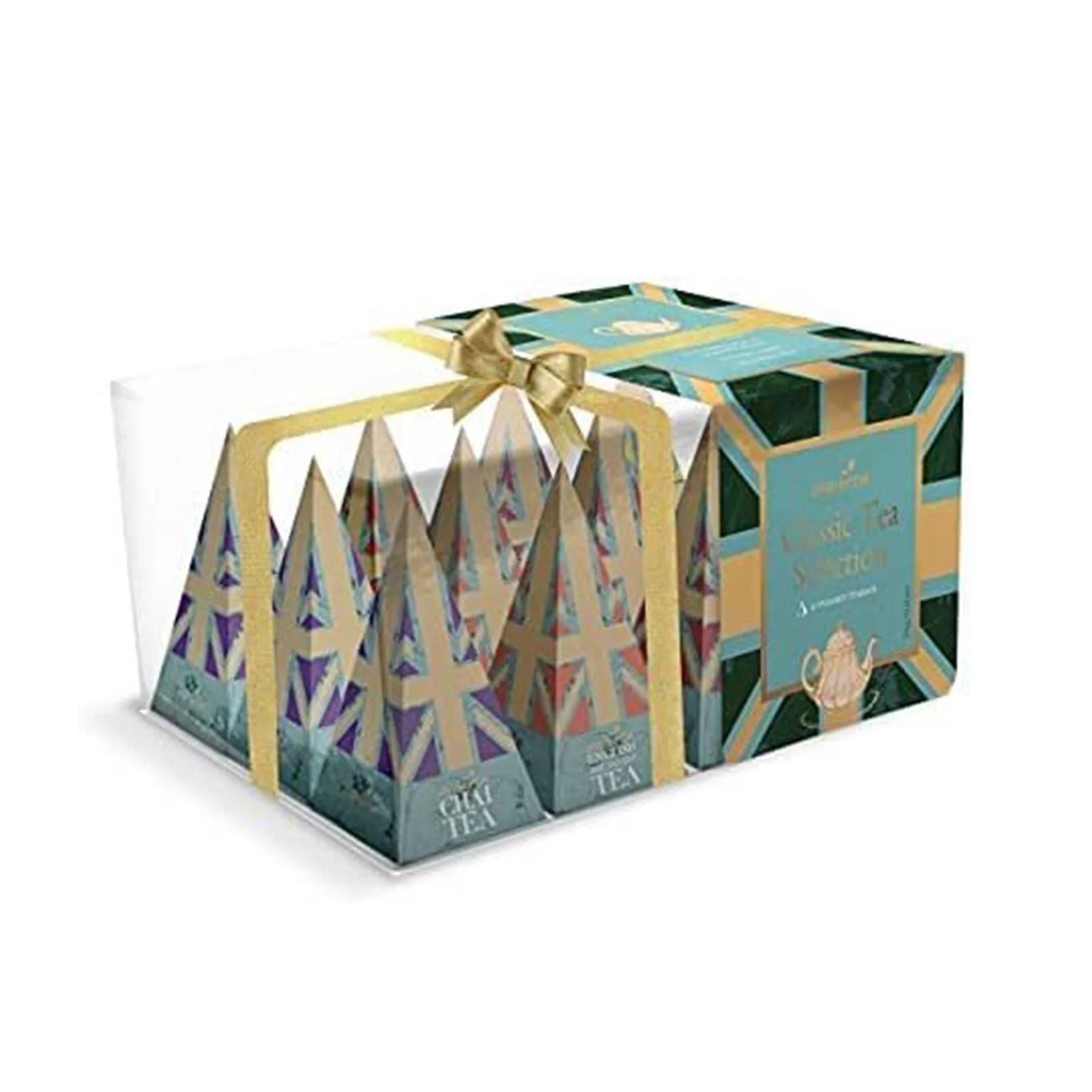 British Pyramid Tea Gift Set 12 Individually Wrapped Teabags