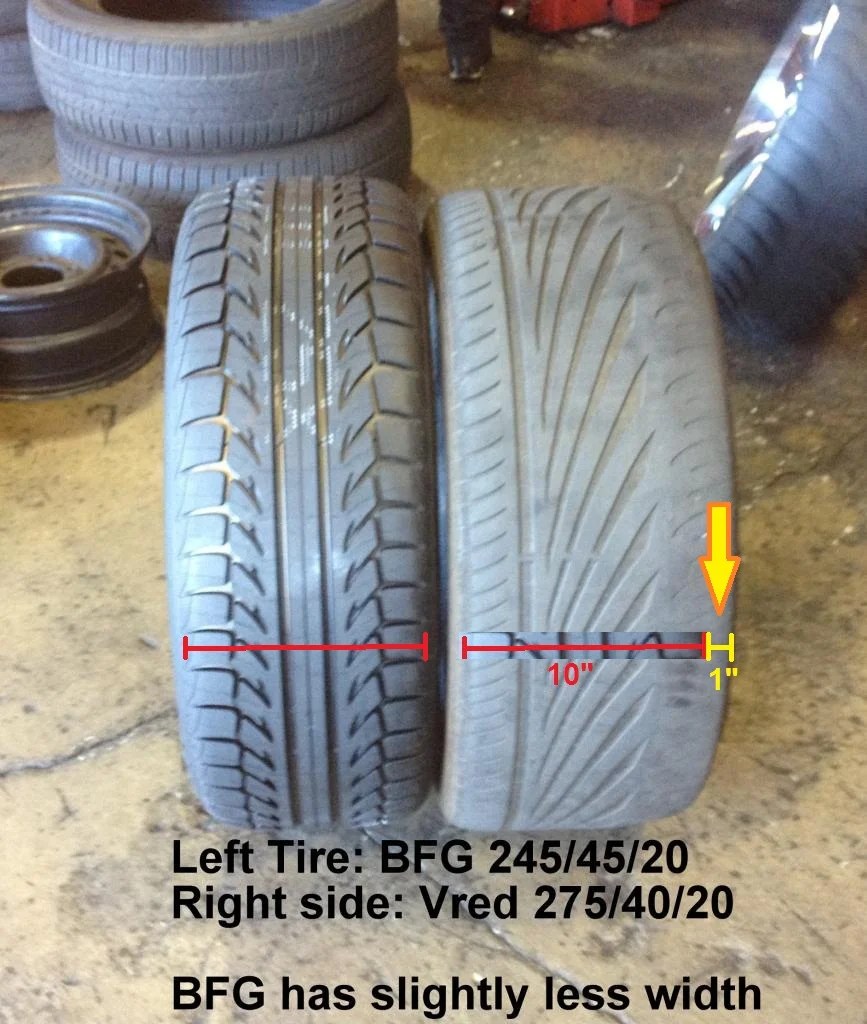 Vred Vrs Bfg Comp-2 Tire Size Differences | Charger Forums