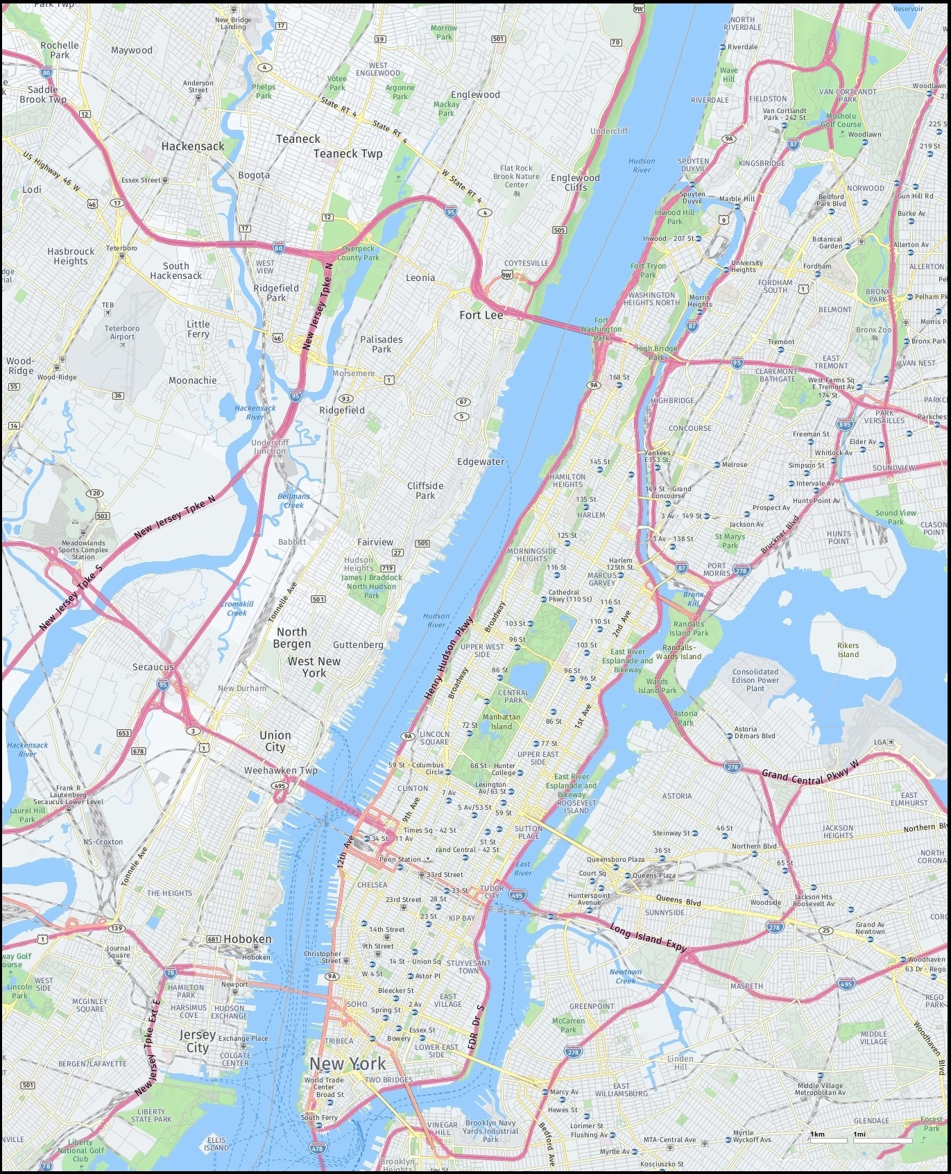 Aaa Free Map Of Manhattan New York City Map