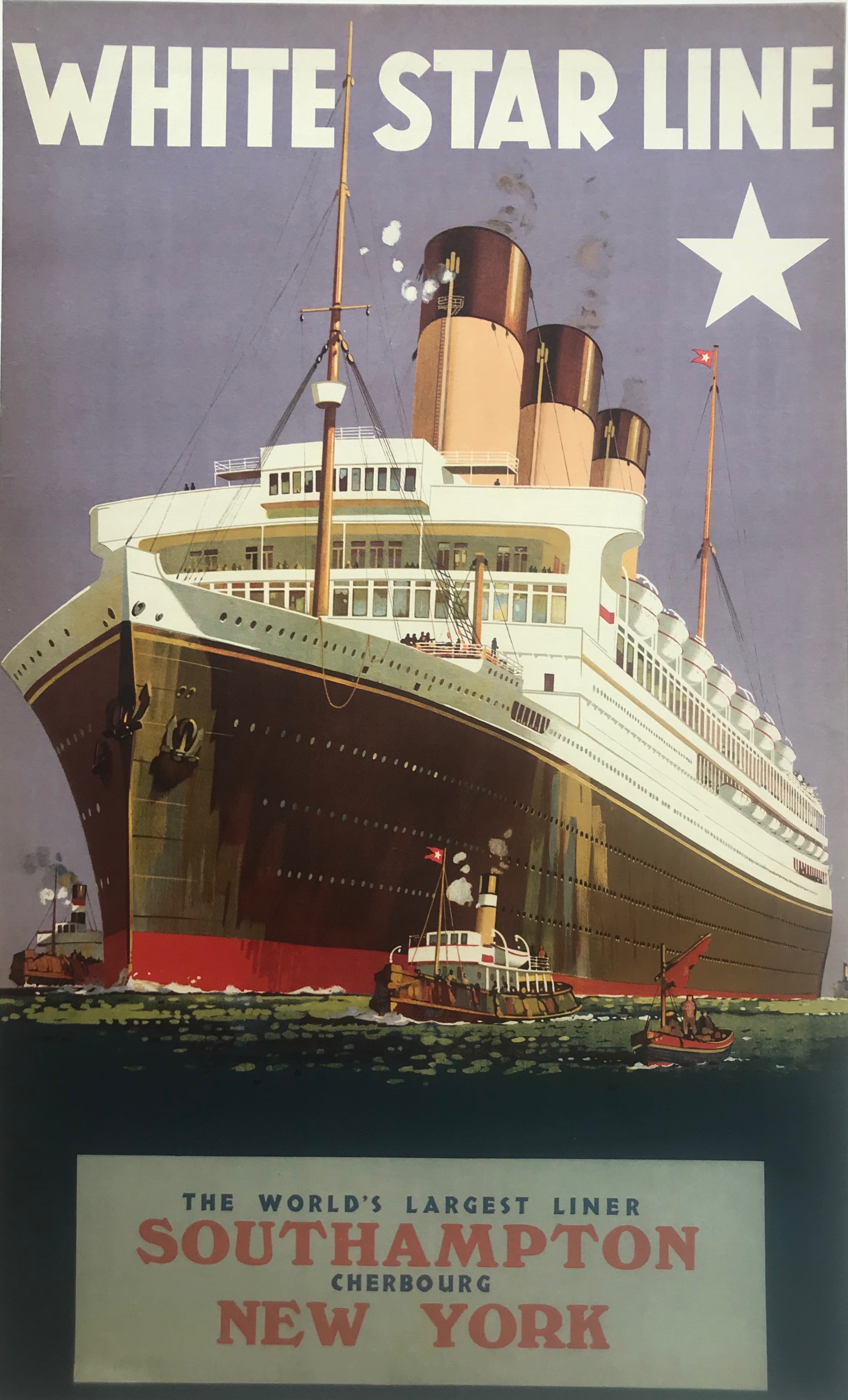 WHITE STAR LINE SOUTHHAMPTON NEW YORK CHARLES MICHAEL GALLERY