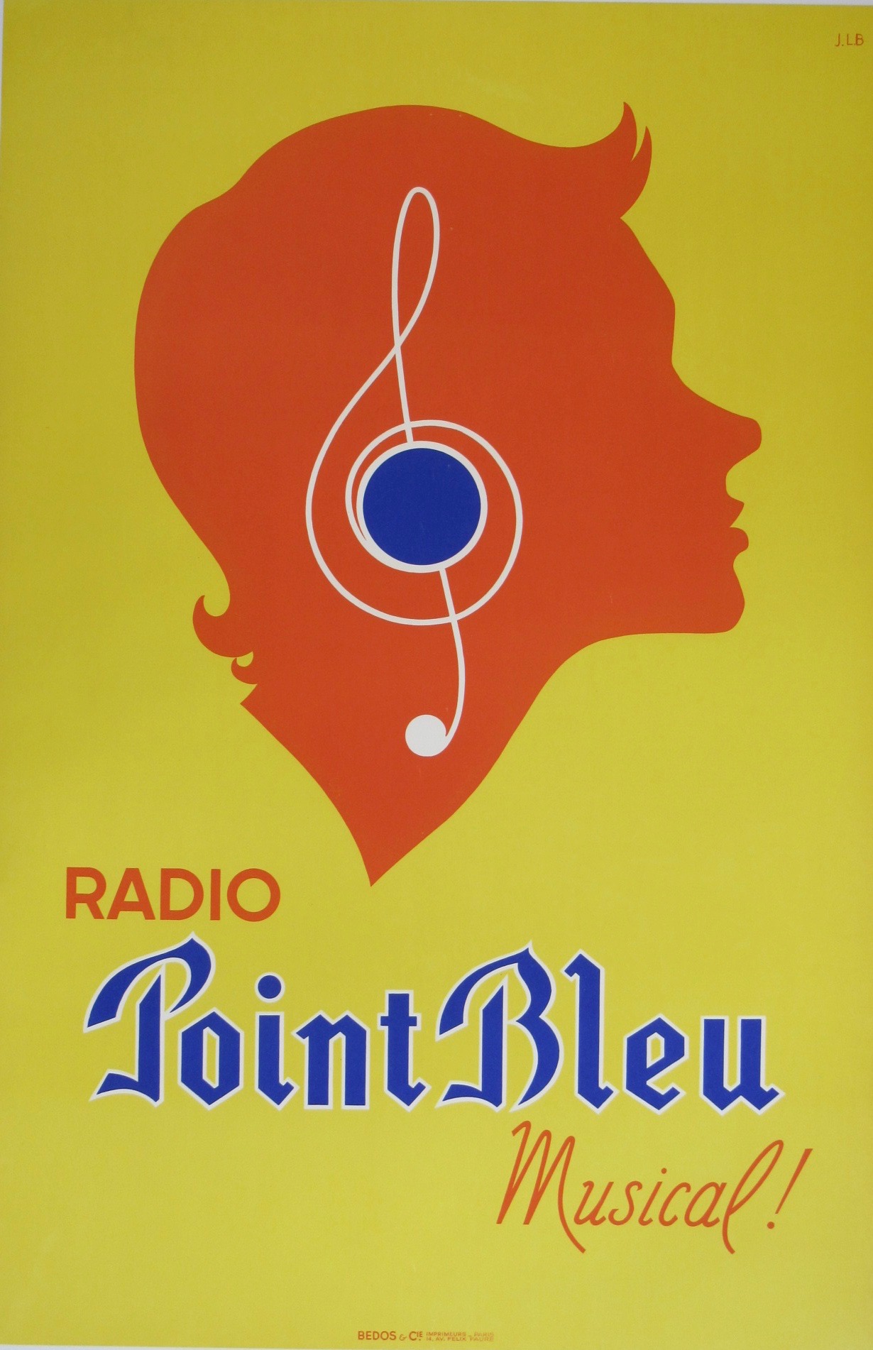 Radio Point Blue Poster CHARLES MICHAEL GALLERY
