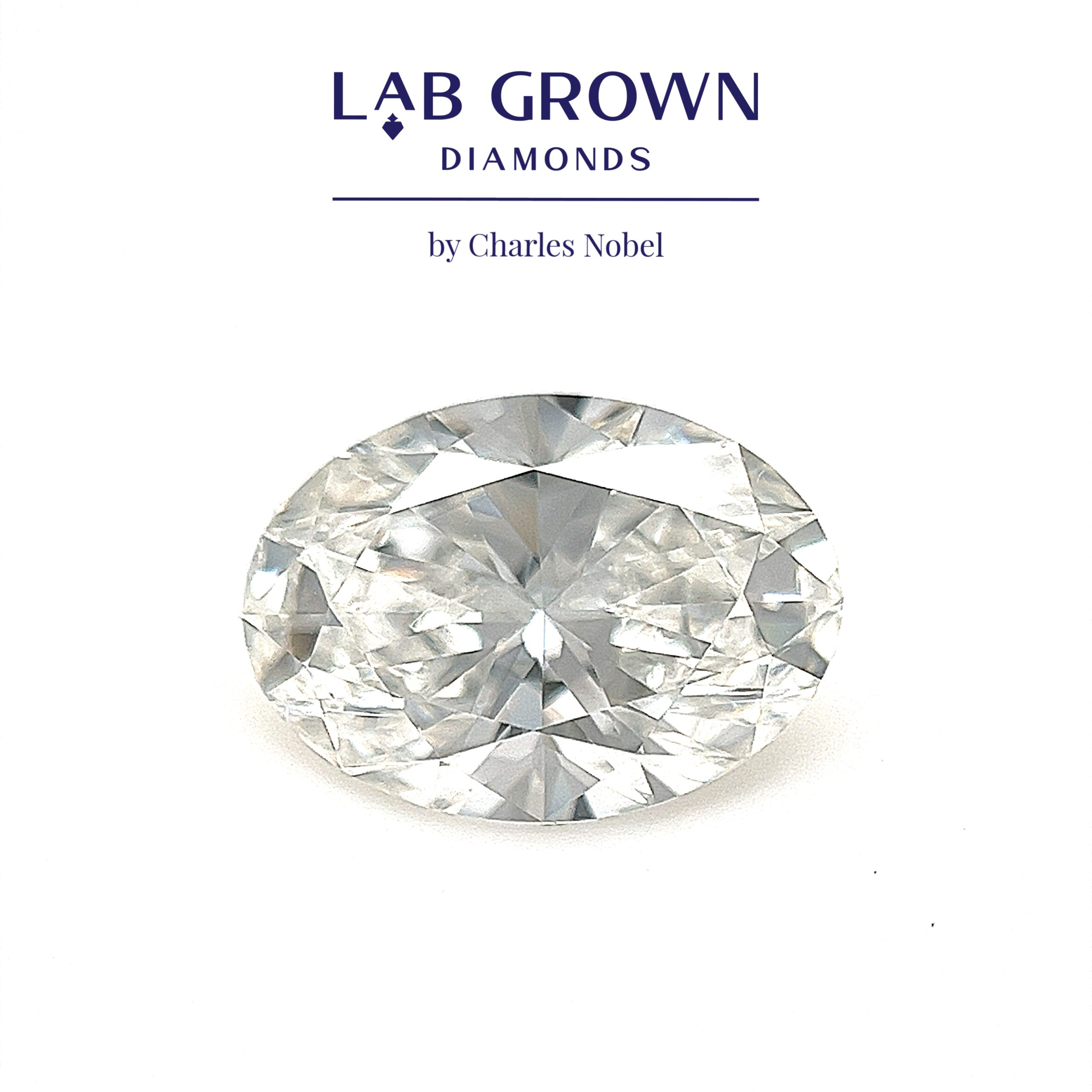 2.02ct, F Colour, VS1 Clarity, Lab Grown Oval Cut Diamond Loose