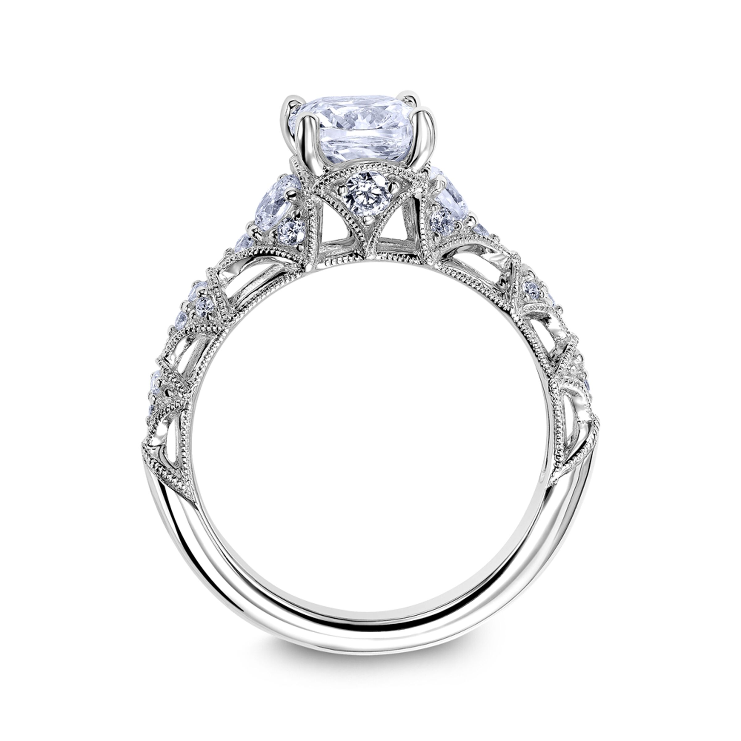 Scott Kay Heaven's Gate 0.49ct Diamond Mounting in 18 Karat White Gold