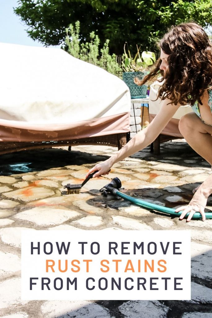 How to remove rust stains from concrete the easy way!