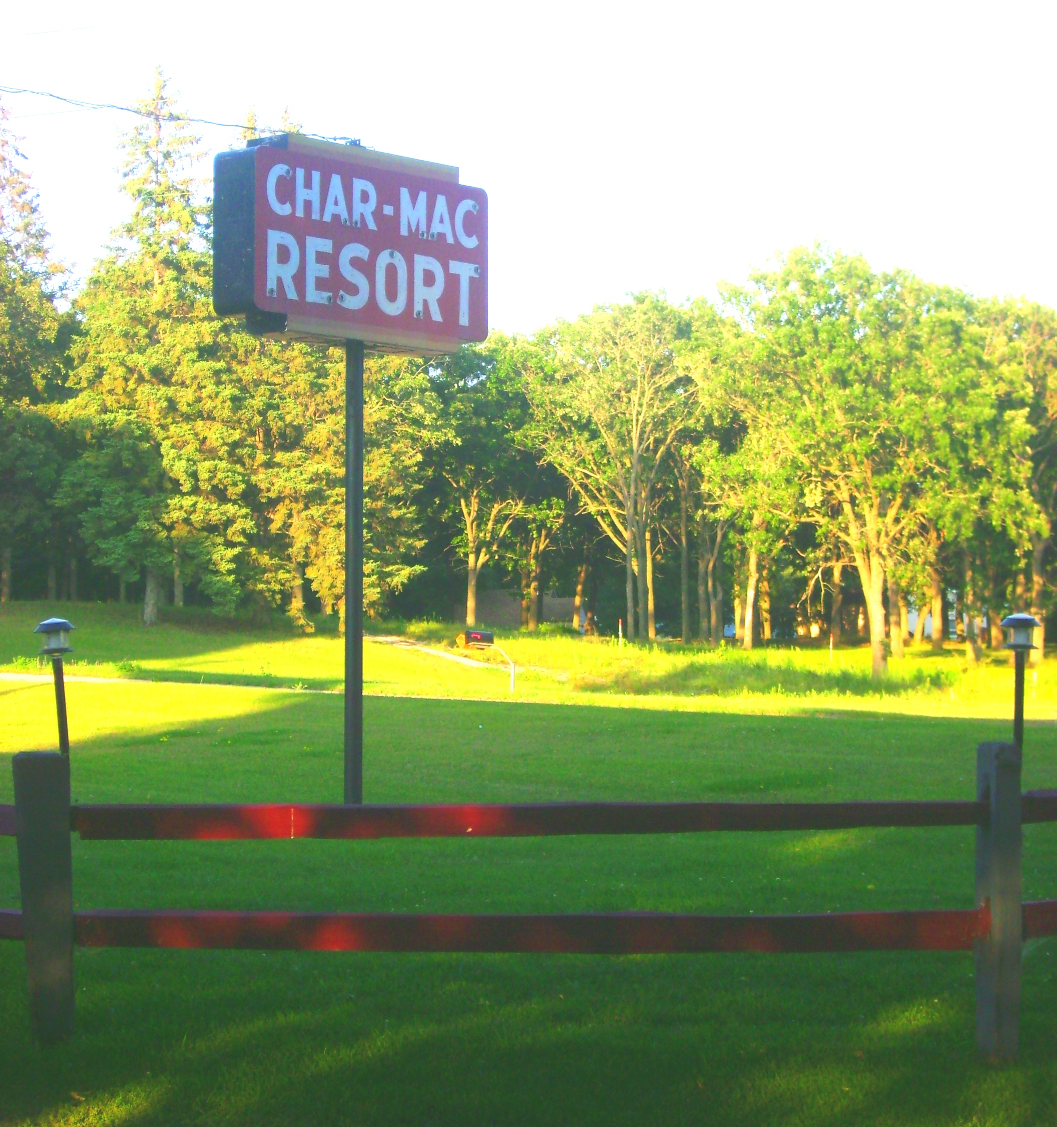 Char Mac Resort Location, Perham Minnesota, Little Pine Lake Map