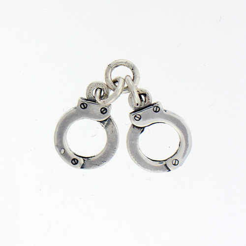 Handcuff Charm Sterling Silver Charms, Charm Bracelets & Beads at