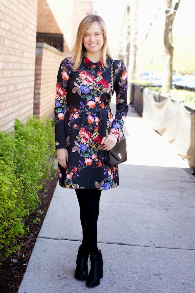 black sheer tights. Charmingly Styled