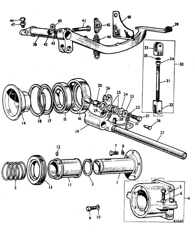 LBS908 PIVOT BUSH Charnleys Tractor Parts