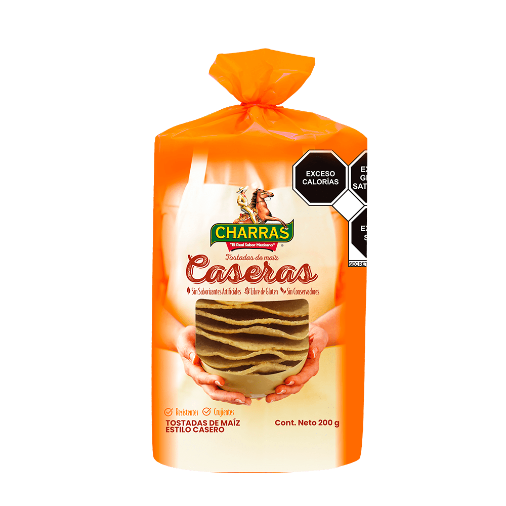 Tostadas Charras Somos el Real Sabor Mexicano.
