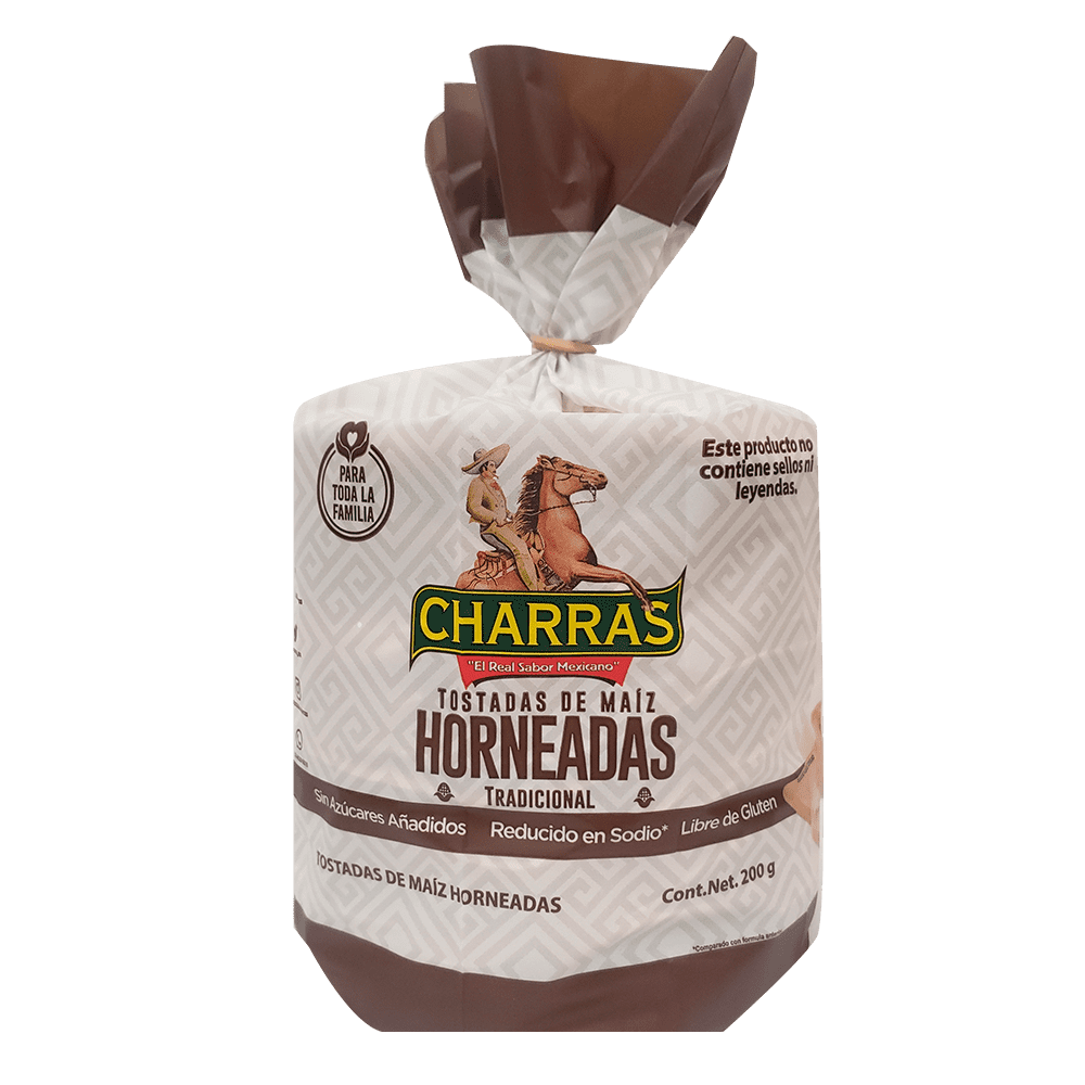 Tostadas Charras Somos el Real Sabor Mexicano.