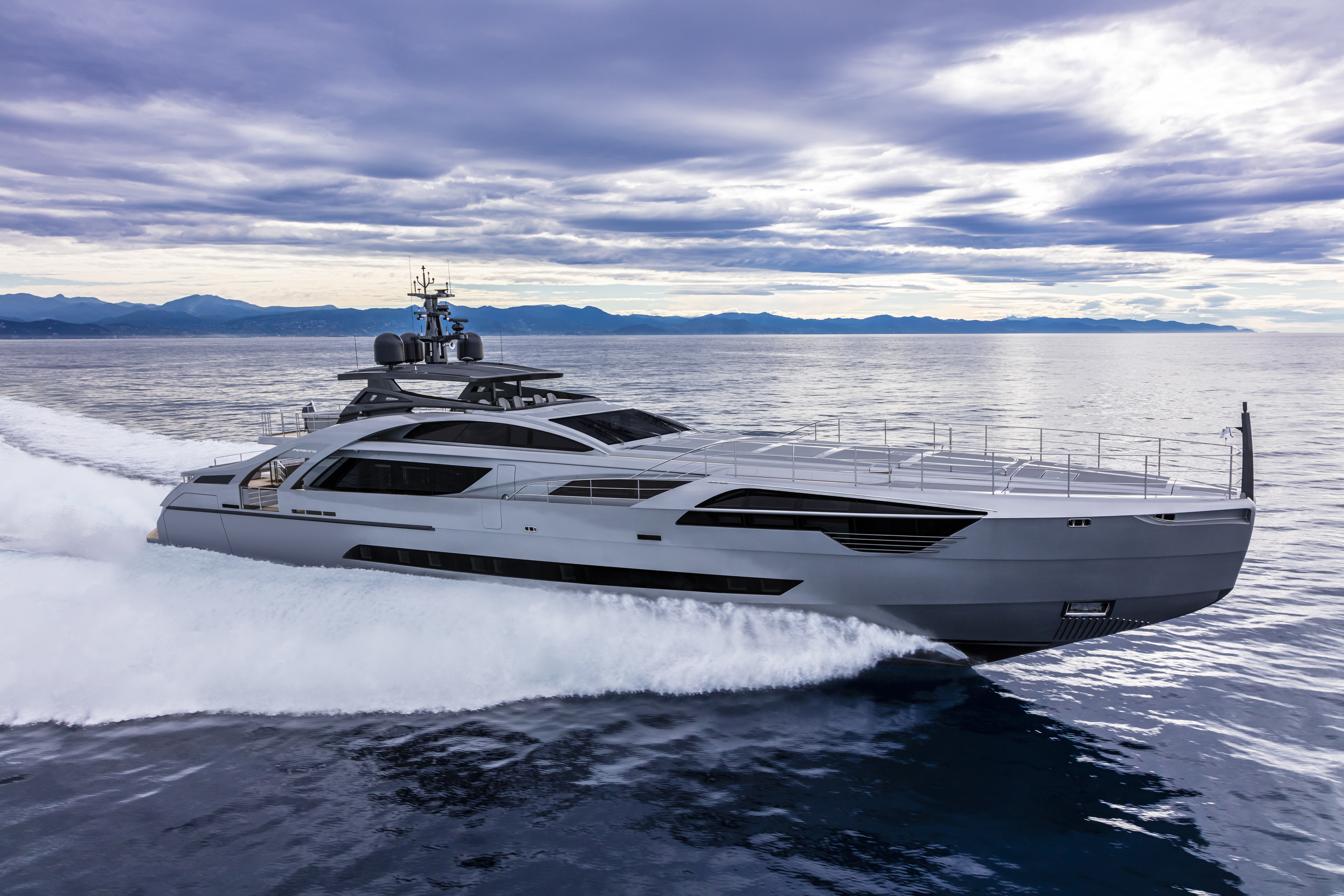 Pershing 140 running shot — Yacht Charter & Superyacht News
