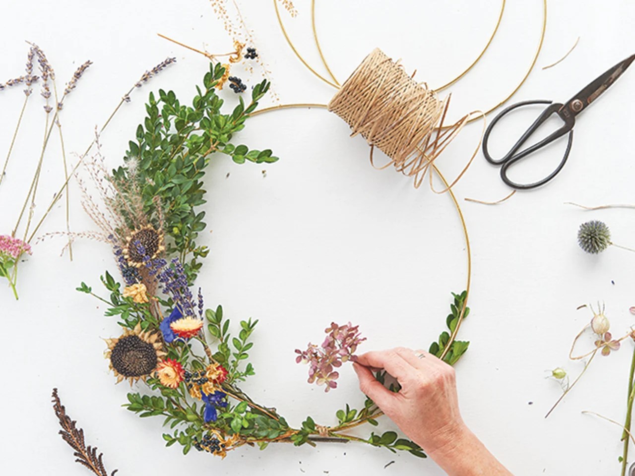 How To Make A Floral Wreath To Hang All Year Round Chatelaine