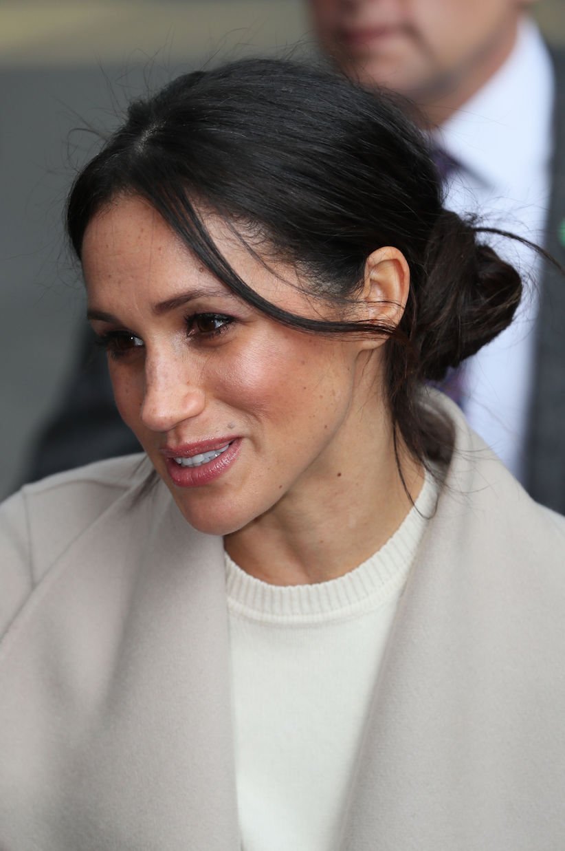 Meghan Markle Rocked A Messy Bun For Her Wedding Chatelaine