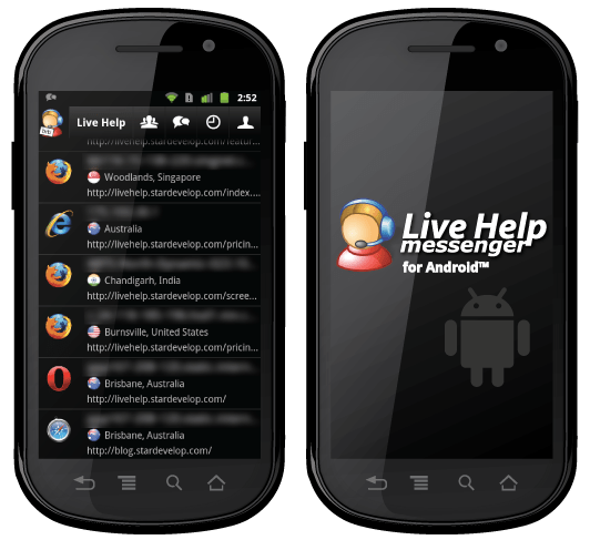 Live Help Android App Available Now Chatstack Blog Live Chat Software