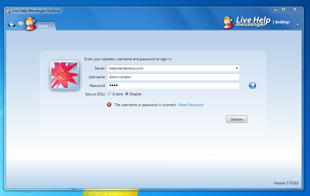 How can I manually reset my password? Chatstack Live Chat Software