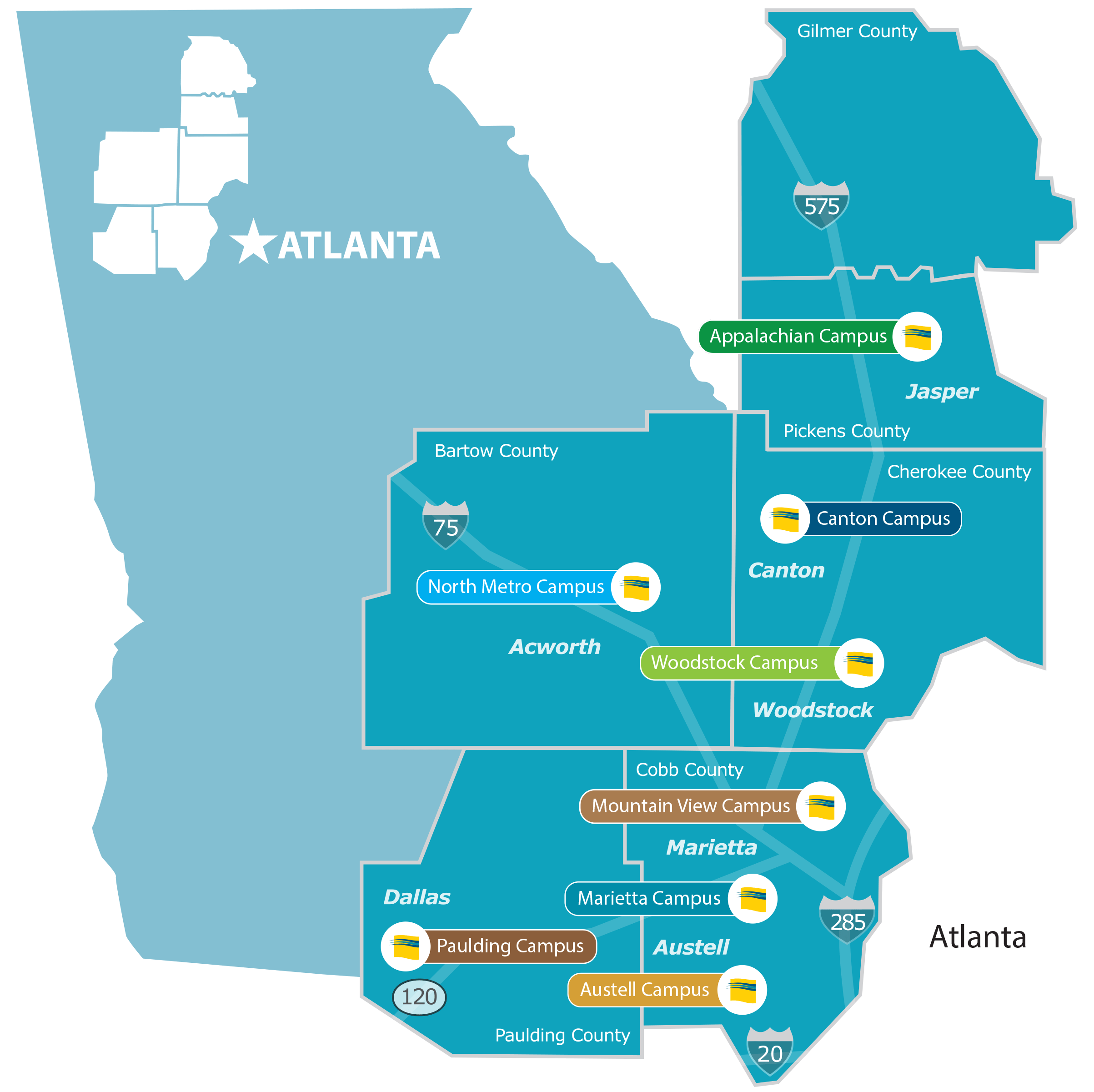 Chattahoochee Tech Marietta Campus Map Map