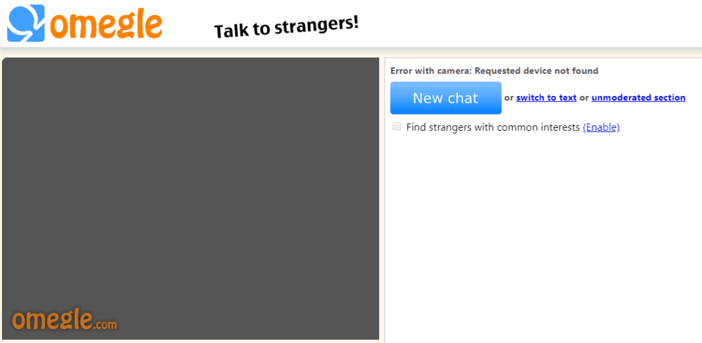 How to Fix Omegle Video Camera not Working on Chrome