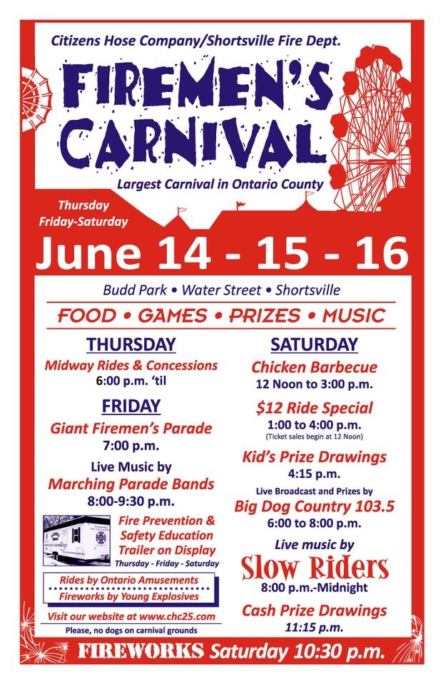 Official Homepage of the Citizens Hose Company and Shortsville Fire