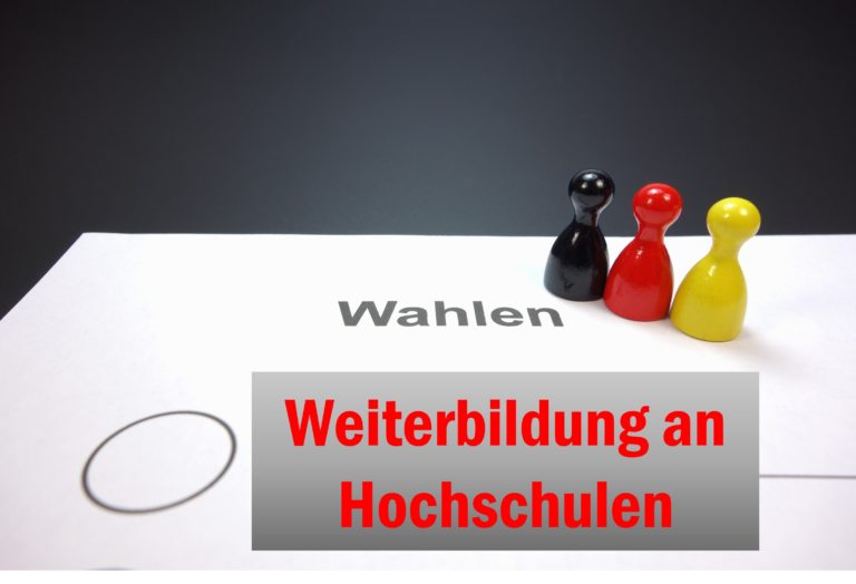 Wahlprogramme im Check Weiterbildung an Hochschulen