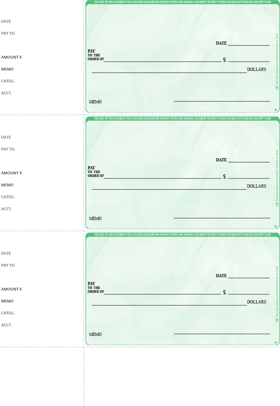 Buy QuickBooks Laser Checks 3 On Page, Lowest Price Online! Computer