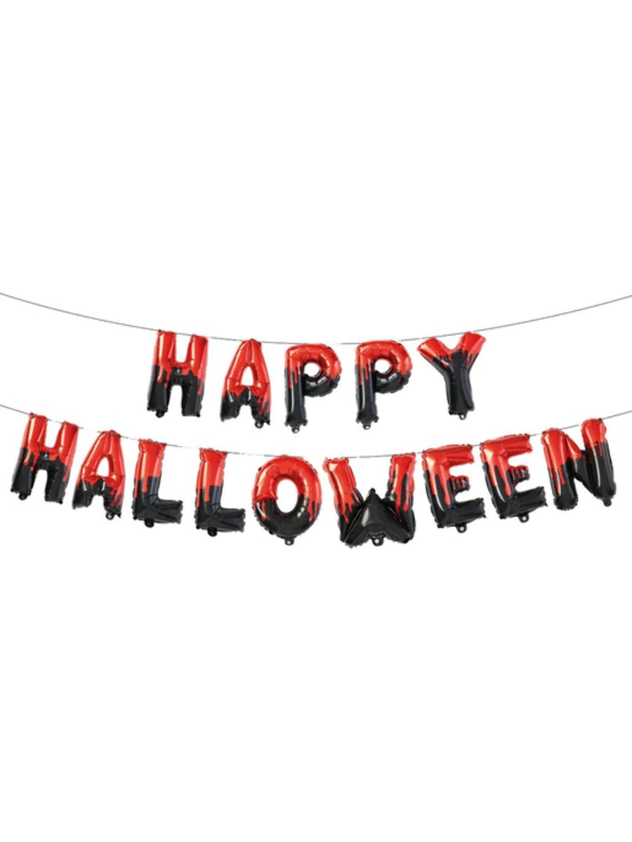 Happy Halloween Foil Balloon Garland Fancy Dress Costume