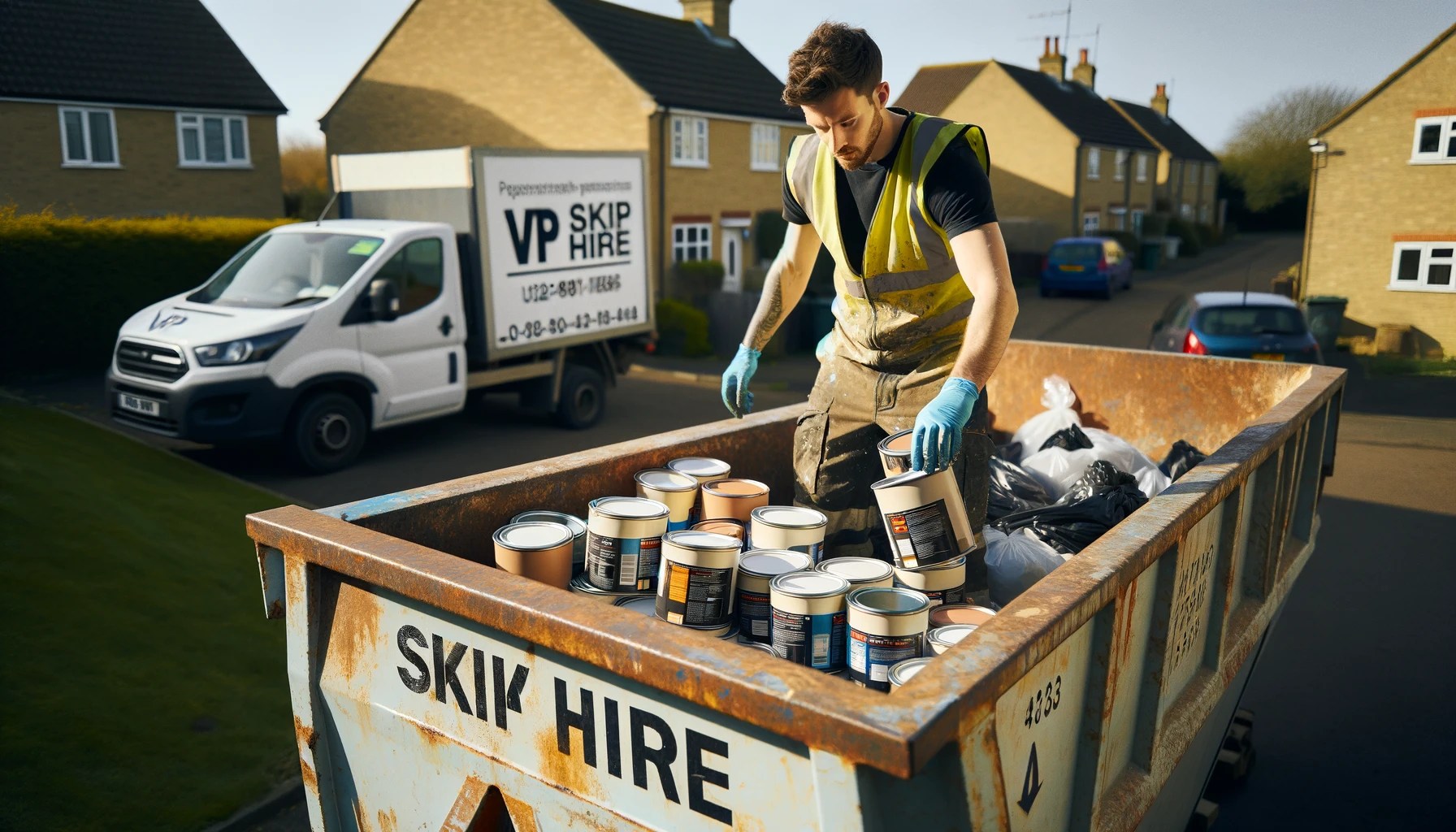 The Proper Way to Dispose of Paint Pots with VP Skip Hire VP Skip