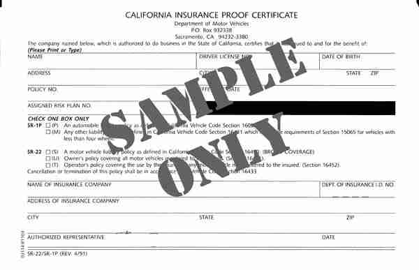 SR 22 Form Insurance Informations and the CHEAPEST Quotes, 7/mo