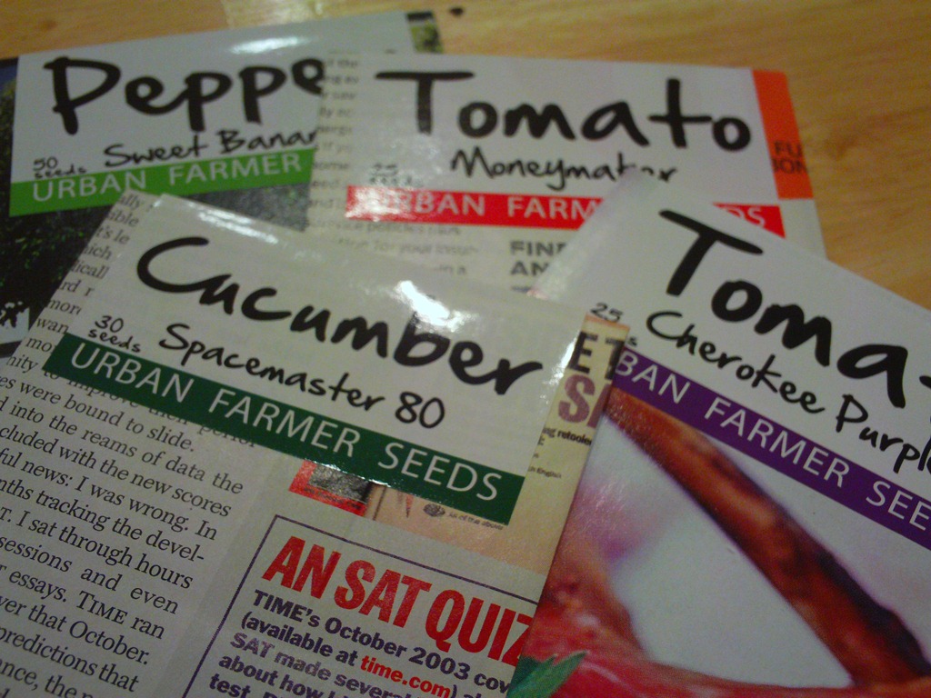 Urban Farmer Seeds Vegetable/Flower seed kit giveaway