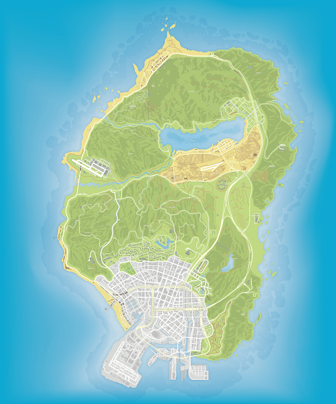 Grand Theft Auto 5 Landkarte www.cheatgta.de