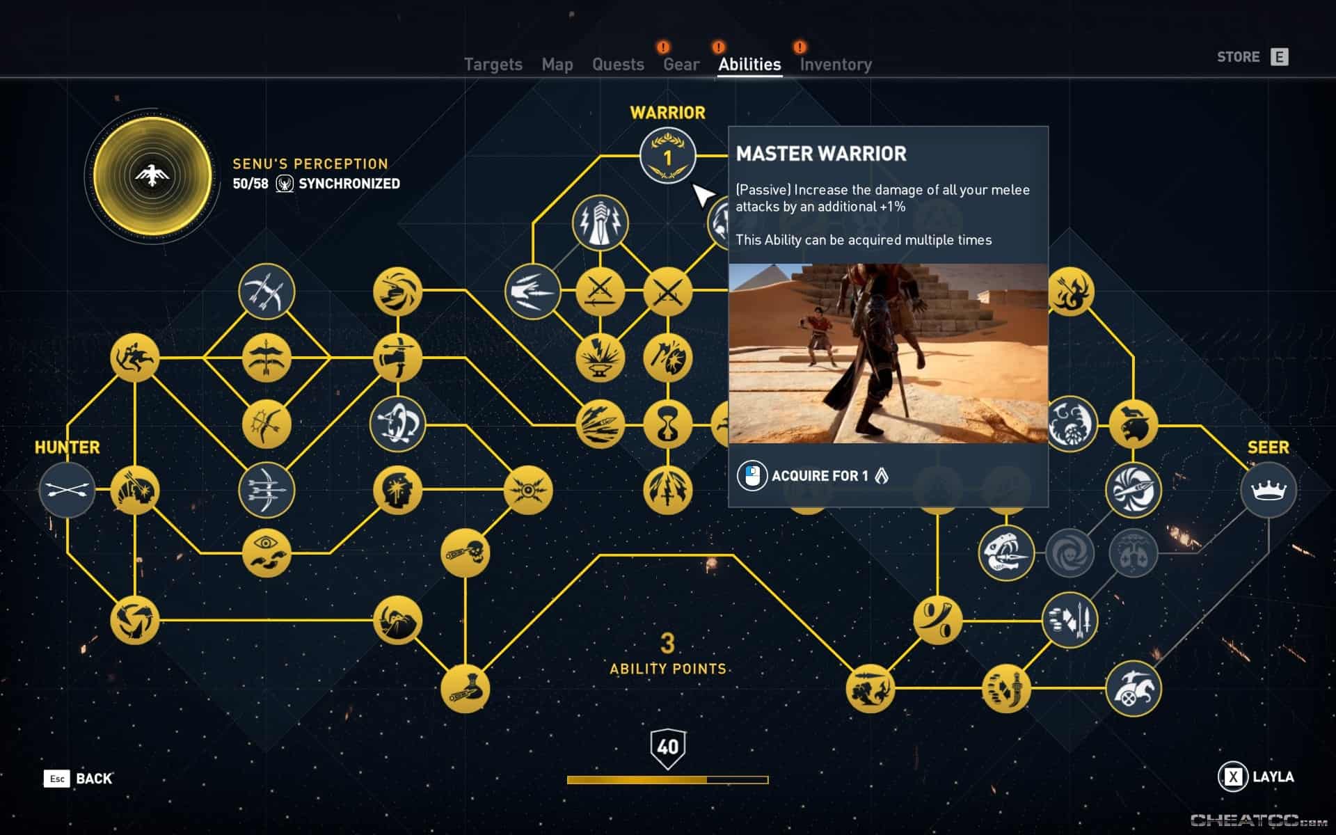 Assassin's Creed Origins Guide & Walkthrough Ability Points