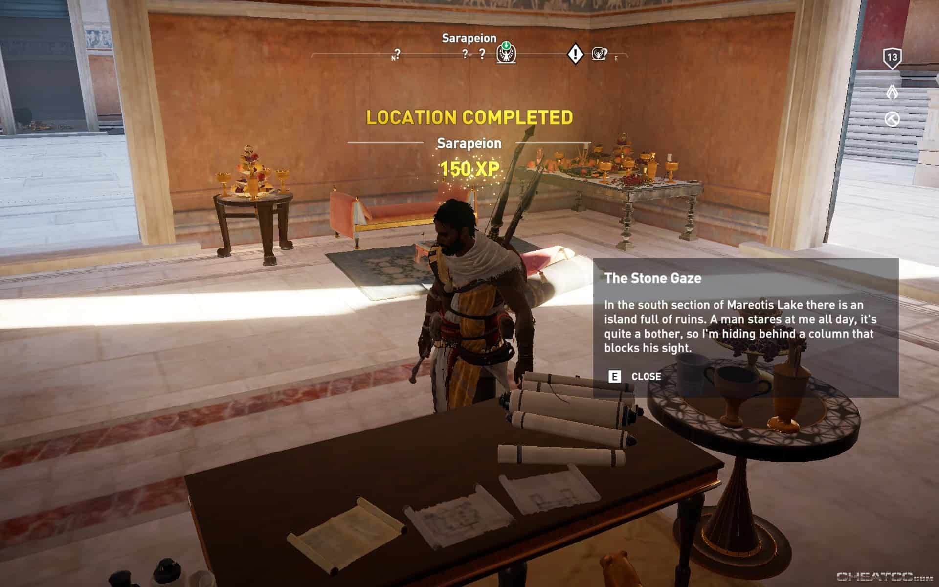 Assassin's Creed Origins Guide & Walkthrough Stone Gaze