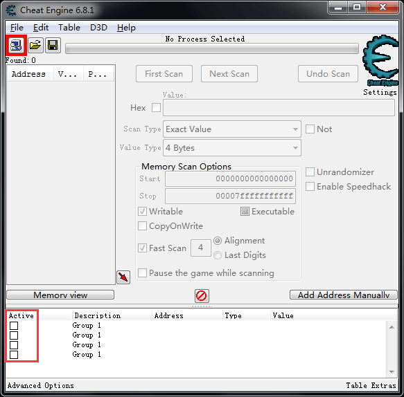 Cheat Engine :: View topic - [HELP]How to initialize the table records