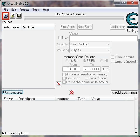 Cheat Engine :: View topic - Cheat Engine UI Bug