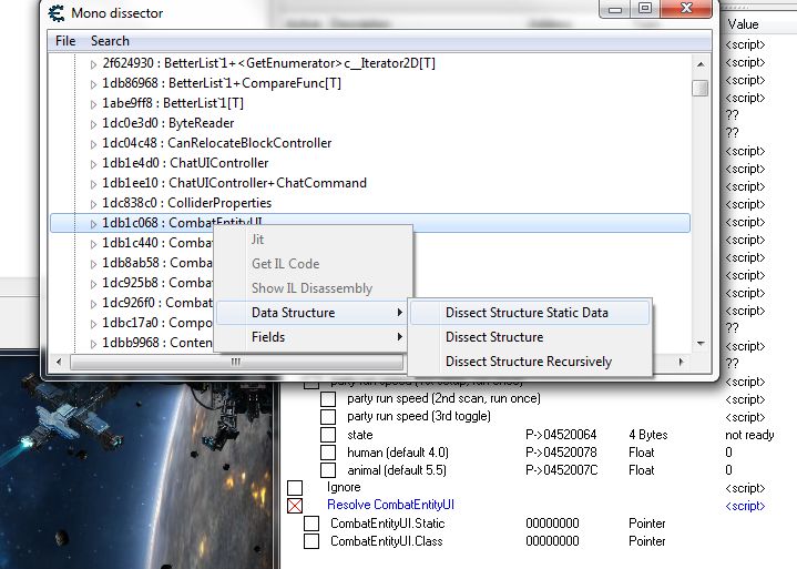 Cheat Engine :: View topic - Cheat engine Mono/unity problem.