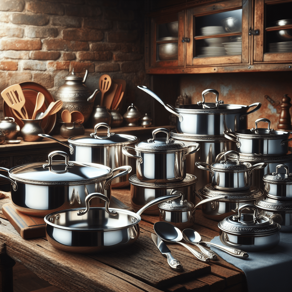 Cooking Mastery Viking Professional 5Ply Stainless Steel Cookware Set