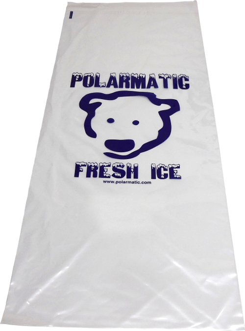Custom Winter Ice Bags, Plastic Ice Bag Supplier Checker Bag