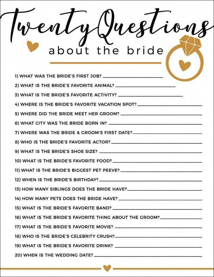 √ Bridal Shower Checklist Template (Free Printable) Checklist Templates