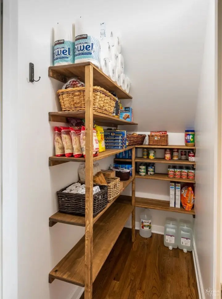 25 DIY Pantry Shelves to Construct Yourself