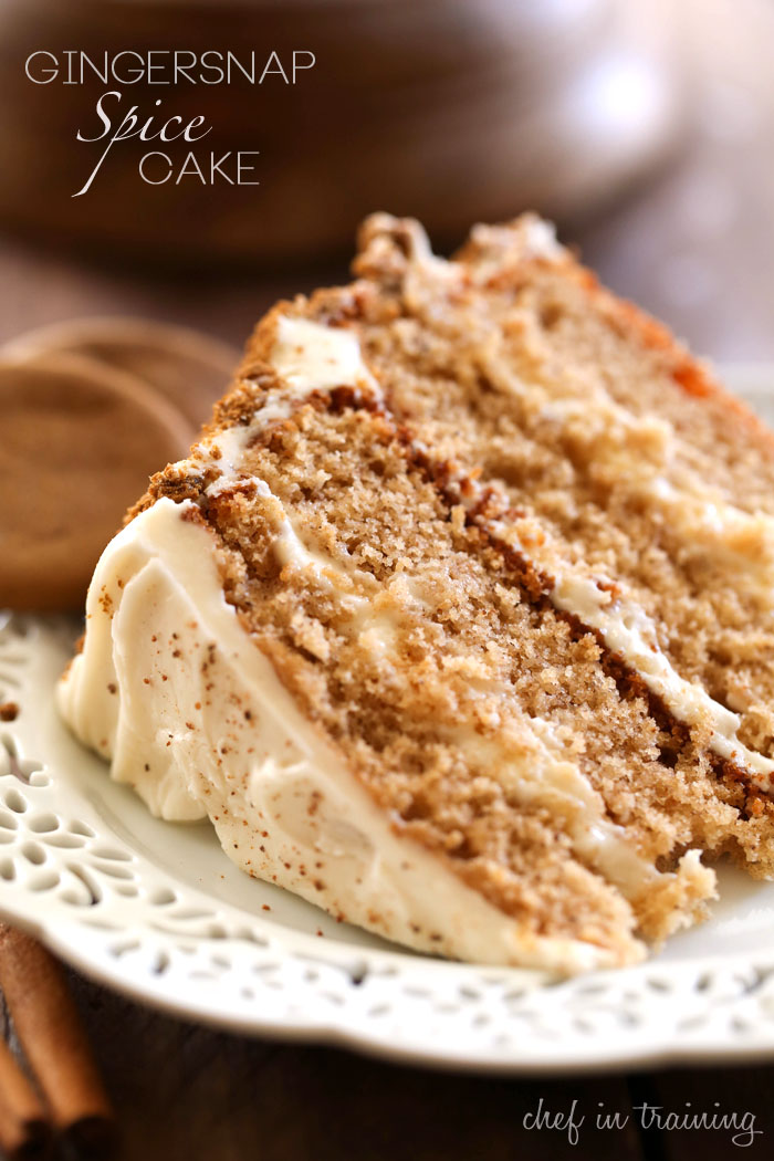 Gingersnap Spice Cake Chef in Training