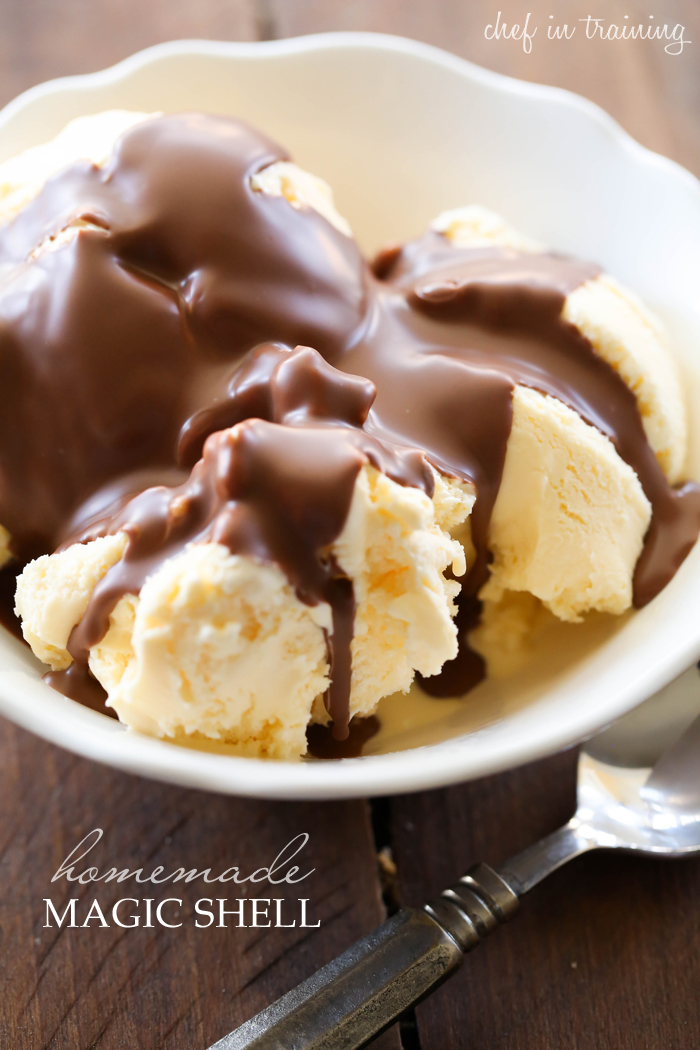 Homemade Magic Shell Chef in Training