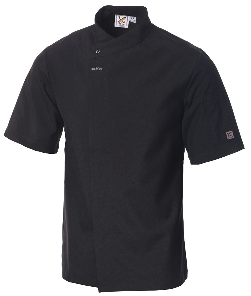 Press Stud Short Sleeve Chef Jacket Food Preparation Chef Jacket