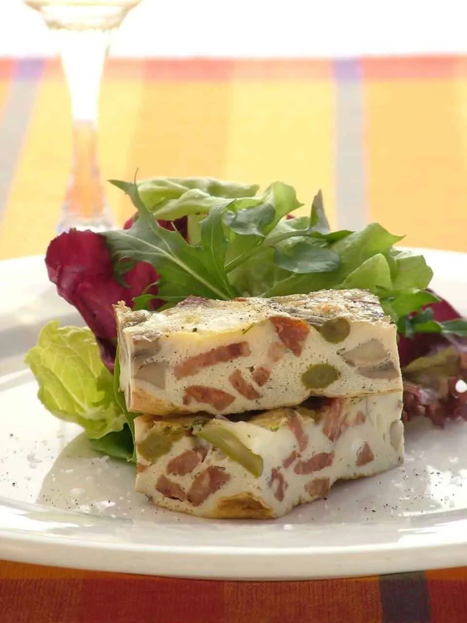 ASPARAGUS, MUSHROOM, CHORIZO, BRIE AND DILL FRITTATA Chef's Pencil