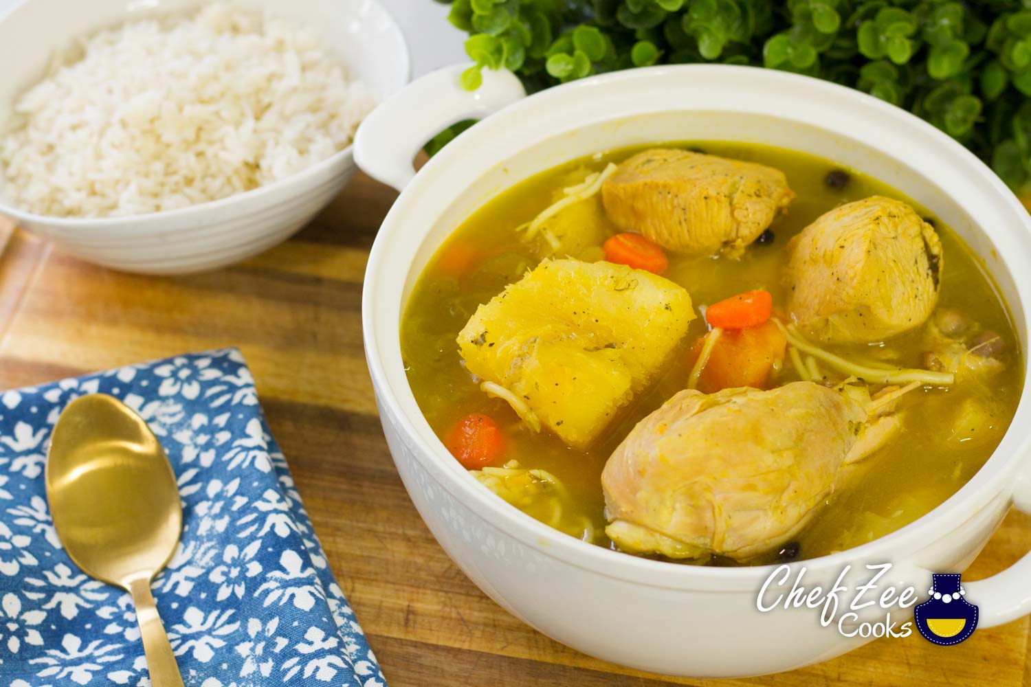Sopa de Pollo Dominican Chicken Soup Chef Zee Cooks